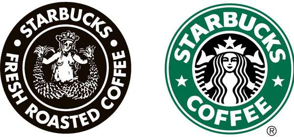 I certaintly didn't…….well apparently back in 1971 Starbucks original logo 
